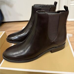 Michael Kors Dark Brown Leather Boots
